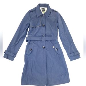 CNC Women's Navy Light Weight Trench Coat Size 30/44 US 4